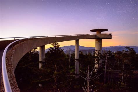 Clingmans dome in the Smoky Mountains - cades cove