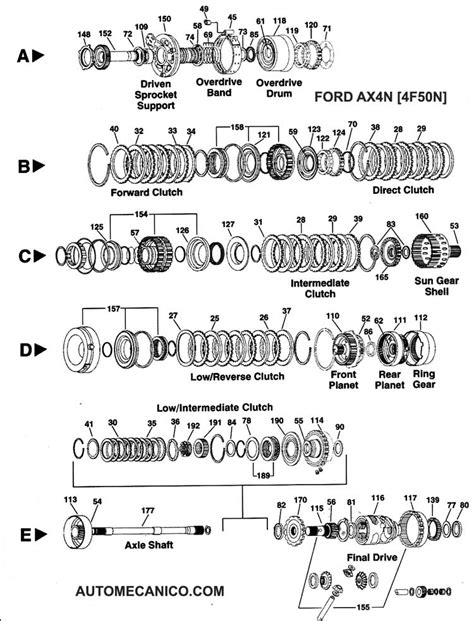 Ford Taurus Transmisiones Automaticas Componentes Despiece Imagenes Esquemas