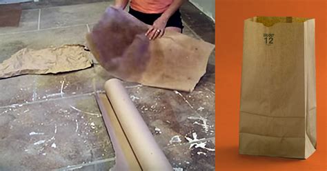 She Used Paper Bags to Create Her Flooring and The Results Blew Us Away!