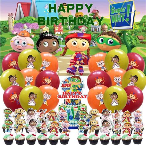 Superwhy Super Why Party Supplies Decorations Birthday Cake