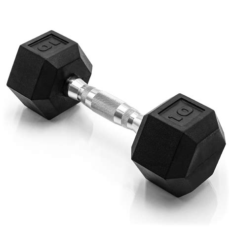 Cap Barbell Cap 55 Lb Coated Hex Dumbbell Weight New Edition Black