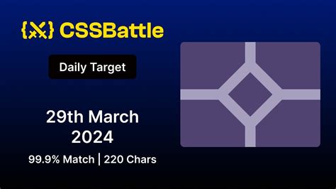 Css Battles Daily Target Th March Solution Match Css