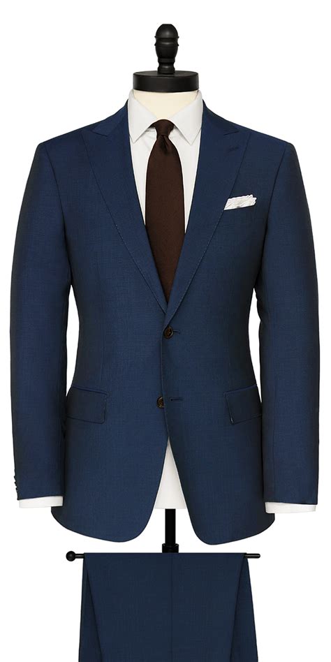 Custom Cobalt Blue Mohair Suit