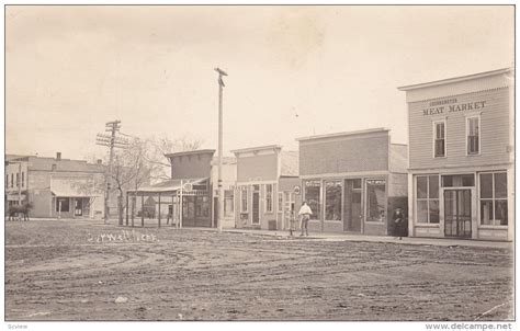 Rp Main Street Dirt Storefronts Burwell Nebraska Pu 1915