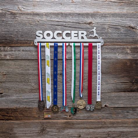 Medal Hanger Medal Rack Soccer Boys Etsy