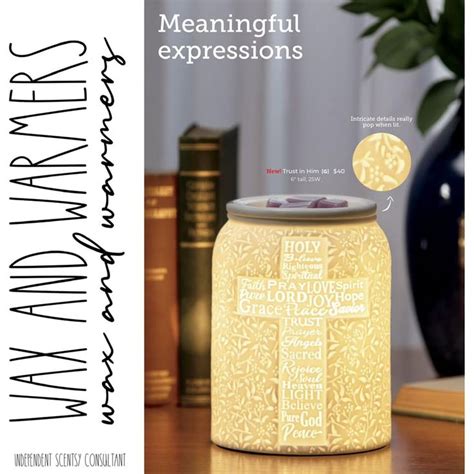 New Scentsy Warmer Trust In Him