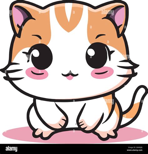 Vector Cartoon Of A Cute Kitten Stock Vector Image And Art Alamy