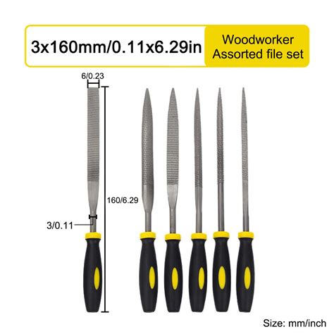 6pcs Mini Files Set Metal Filing Rasp Needle File Wood Tools Hand Woodworking Ebay