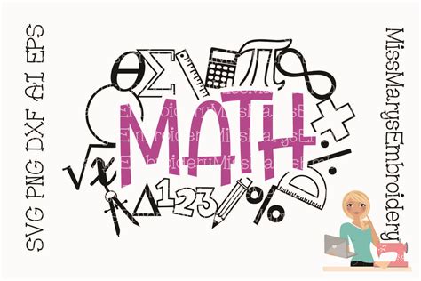 Math Title With Symbols Math Svg School Svg 720581 Cut Files