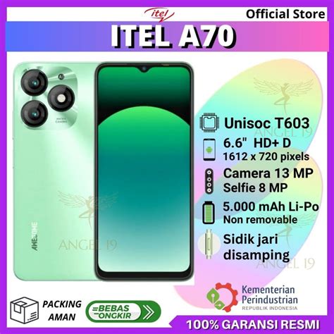 Jual ITEL A70 4 256 GB 4 128 GB 3 128 GB 4 64 GB GARANSI RESMI