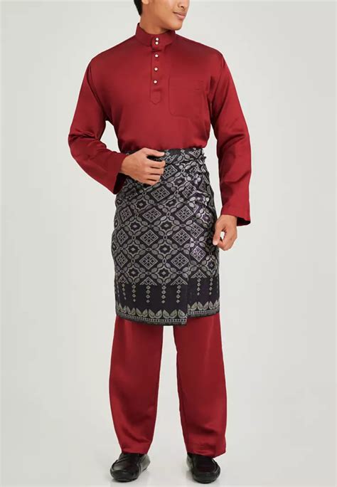 線上選購 Emmer Zecna Emmer Zecna Baju Melayu Cekak Musang Regular Fit 8814P