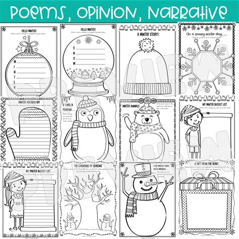 Winter Writing Prompts Winter Creative Writing Narrative Opinion Poetry Made By Teachers