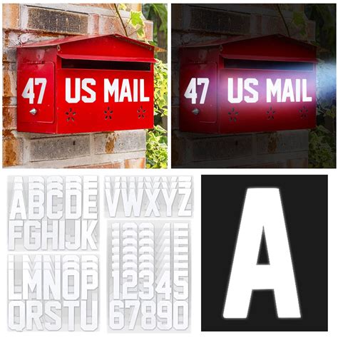 Buy Seloom 148 PCS Reflective Mailbox Numbers And Letters Stickers