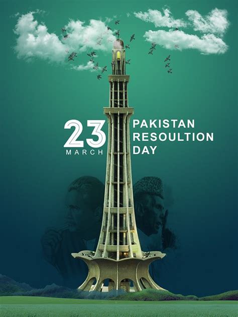 Pakistan Resolution Day on Behance | Pakistan day, Pakistan resolution ...