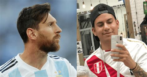 Lionel Messi Barbero Peruano Cumple Sueño De Cambiar El Look Al