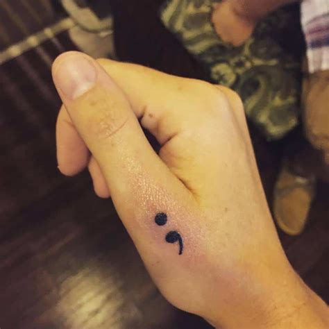 Meaningful Semicolon Tattoo Ideas Ultimate Picture Guide