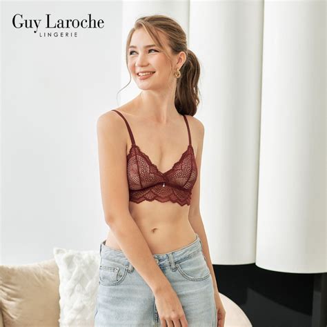 Guy Laroche Lingerie เสอใน บราลกไม เสรมฟองนำบาง Paris collection