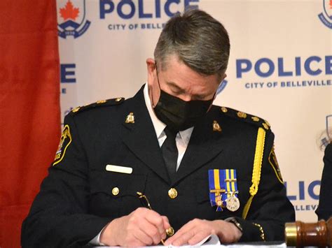 Inquinteca Update Callaghan Officially Bellevilles Top Cop Photo