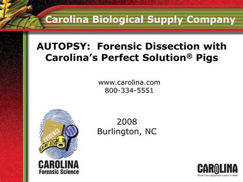 PDF Carolina Biological Supply Company AUTOPSY Meinster Pbworks