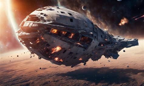 Spaceship Destroyed In Space By Trever Thomas On Deviantart