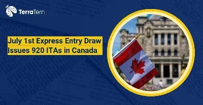 First July Express Entry Draw Issues Itas In Canada