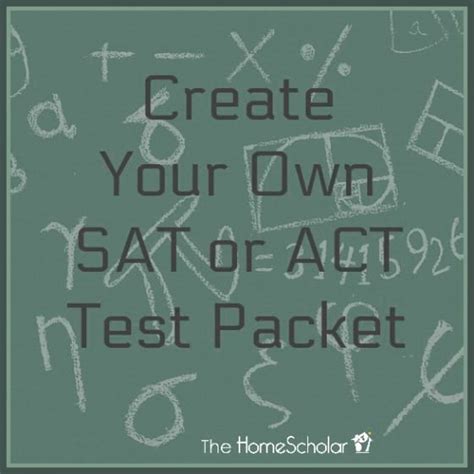 Create Your Own Sat Or Act Test Packet