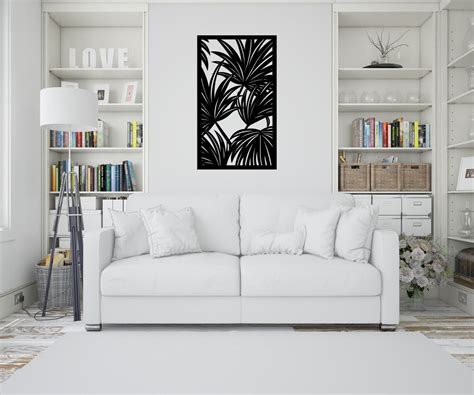 Modern Metal Palm Leaf Wall Decorpalm Leaf Metal Wall Art For Etsy