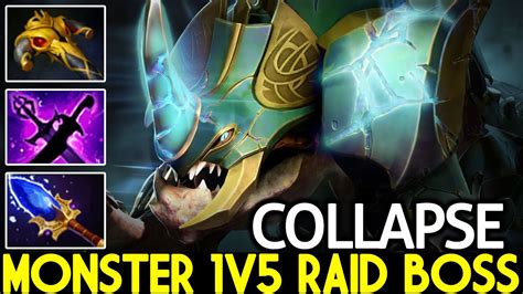 COLLAPSE Primal Beast Crazy Broken Offlane 1v5 Raid Boss Dota 2 YouTube