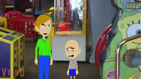 Classic Caillou Goes To Chuck E Cheese And Gets Grounded Youtube