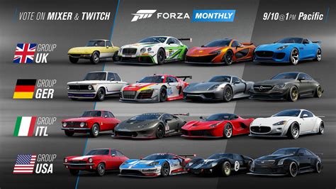 Forza Car List