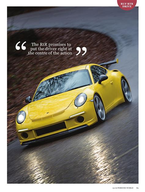 Ruf Rtr 911 And Porsche World Mag Porsche Cars History