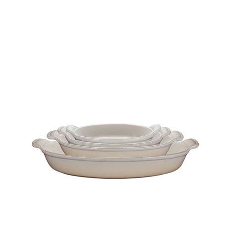 Le Creuset Oval Au Gratin Dishes Set Of Grate Kitchen Shoppe