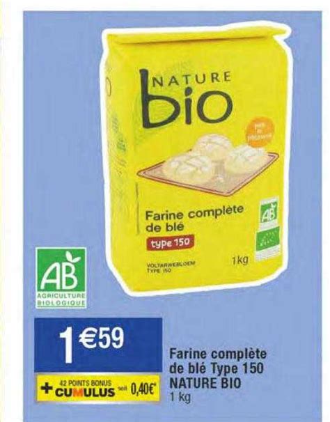 Promo Farine Compl Te De Bl Type Nature Bio Chez Migros France