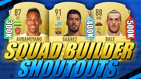 300K 400K 500K HYBRID SQUAD BUILDER SHOUTOUTS FIFA 19 ULTIMATE TEAM