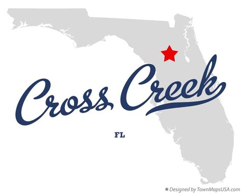 Map Of Cross Creek Fl Florida