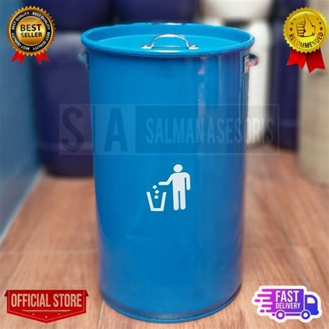 Jual Drum Tong Besi 60 Liter Tempat Sampah Besi Shopee Indonesia