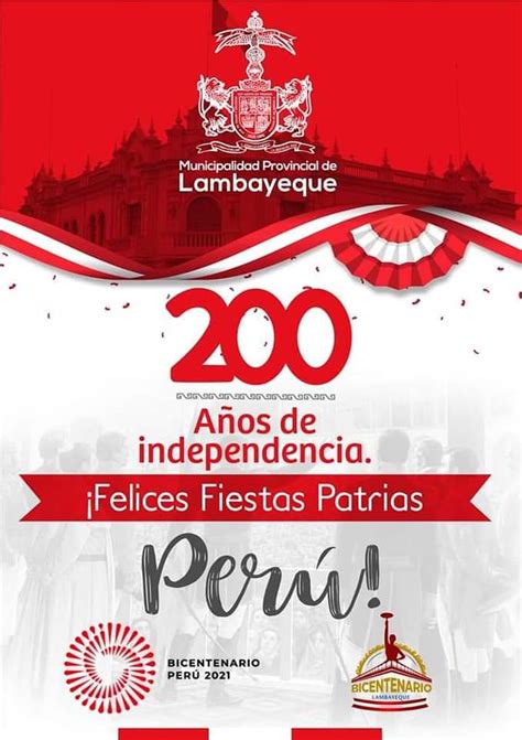 Municipalidad De Lambayeque Comparte El Programa De Actividades Por El Bicentenario De La