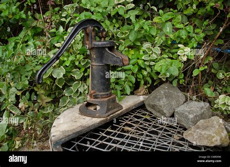 Old Water Pump In The Farm Stock Photo Alamy