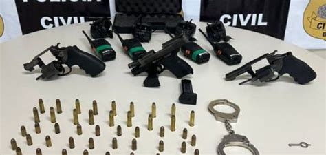 Pol Cia Civil Apreende Armas De Fogo Em A Es Contra Estelionat Rios