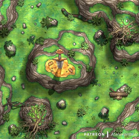 Seven Random Encounter Maps For Your Adventure [30x30] R Battlemaps