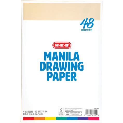 H-E-B Manila Drawing Paper, Manilla Paper