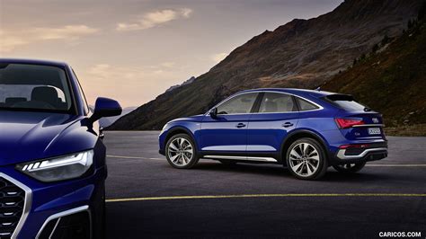 Audi Q5 Sportback | 2021MY (Color: Ultra Blue) | Rear Three-Quarter