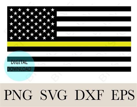 Thin Yellow Line Svg 911 Dispatcher Svg Thin Gold Line Dispatch Svg Ems Svg 911 Svg