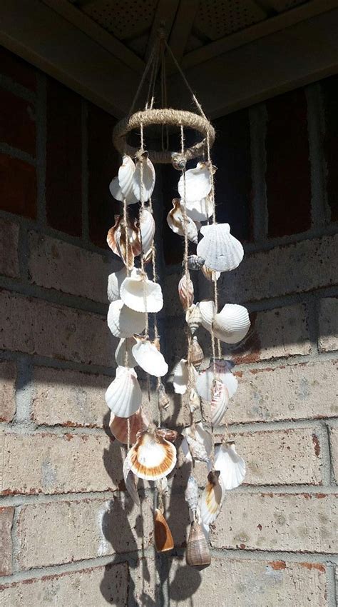 Coastal Seashell Wind Chime Wind Chimes Seashell Wind Chimes Seashell Crafts