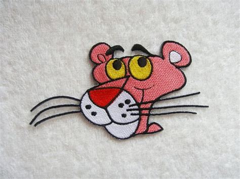 Pink Panther Iron On Patch Tiger Embroidered Applique Patches For