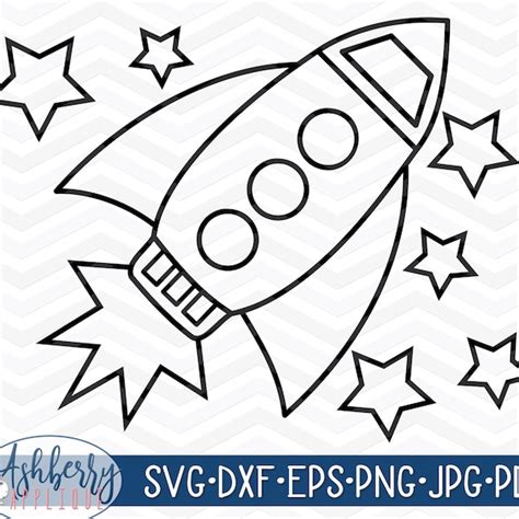 Rocket Clipart Etsy