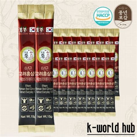 Promo Korean Red Ginseng Extract Stick 6Year Ginseng Merah Korea Isi