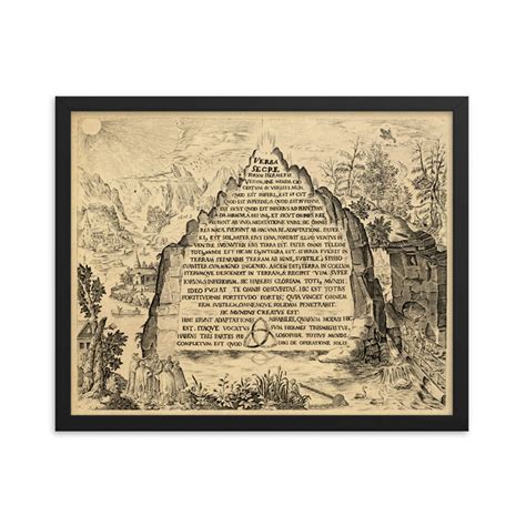 Sic Mundus Creatus Est Emerald Tablet Sic Mundus Print - Etsy