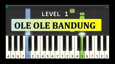 Not Piano Ole Ole Bandung Tutorial Level Lagu Daerah Nusantara