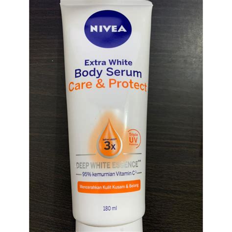 Jual NIVEA EXTRA WHITE BODY SERUM CARE PROTECT 180 ML Shopee Indonesia